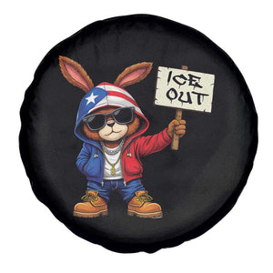 Bunny Ice Out Spare Tire Cover Protest Equality Puerto Rican Flag Hoodie TS10 Print Your Wear