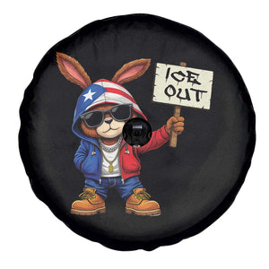 Bunny Ice Out Spare Tire Cover Protest Equality Puerto Rican Flag Hoodie TS10 Print Your Wear