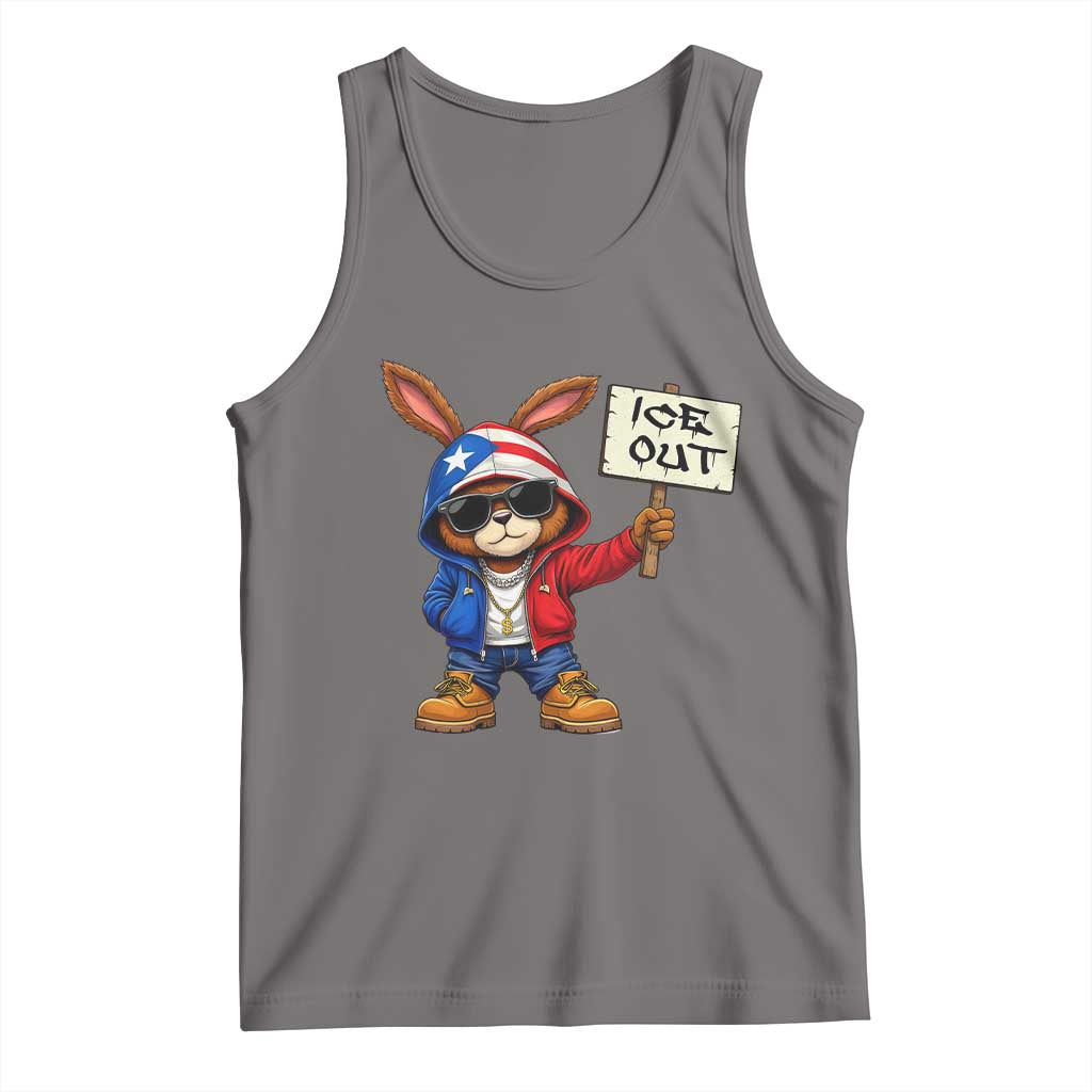 Bunny Ice Out Tank Top Protest Equality Puerto Rican Flag Hoodie TS10 Deep Heather Print Your Wear