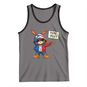 Bunny Ice Out Tank Top Protest Equality Puerto Rican Flag Hoodie TS10 Deep Heather Black Print Your Wear