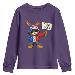 Bunny Ice Out Youth Sweatshirt Protest Equality Puerto Rican Flag Hoodie TS10 Purple Print Your Wear