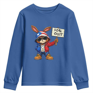 Bunny Ice Out Youth Sweatshirt Protest Equality Puerto Rican Flag Hoodie TS10 Royal Blue Print Your Wear