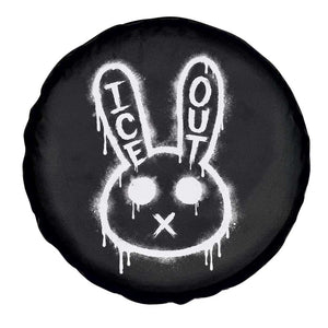 Cool Bunny Ice Out Spare Tire Cover Graffiti Style Rabbit FDT Anti Immigration Enforcement TS10 Print Your Wear