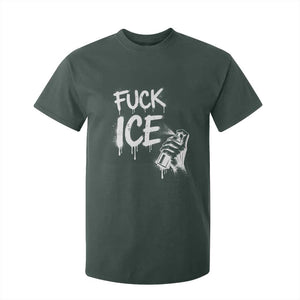 Fck Ice T Shirt For Kid Vintage Graffiti No Human is Illegal TS10 Dark Forest Green Print Your Wear