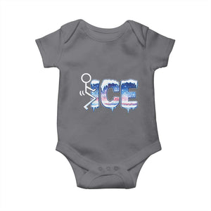 Fck Ice Baby Onesie Sarcastic Immigration Protest TS10 Charcoal Print Your Wear