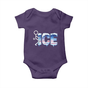 Fck Ice Baby Onesie Sarcastic Immigration Protest TS10 Purple Print Your Wear