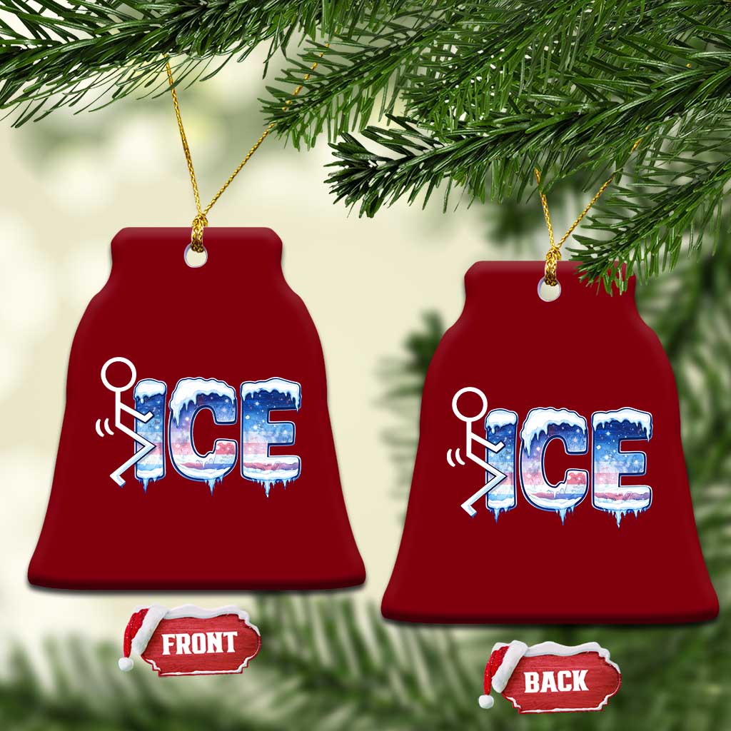 Fck Ice Ceramic Ornament Sarcastic Immigration Protest TS10 Print Your Wear