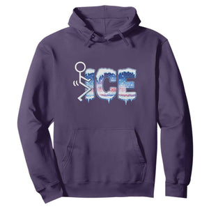 Fck Ice Hoodie Sarcastic Immigration Protest TS10 Purple Print Your Wear