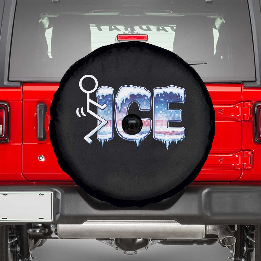 Fck Ice Spare Tire Cover Sarcastic Immigration Protest TS10 Black Print Your Wear