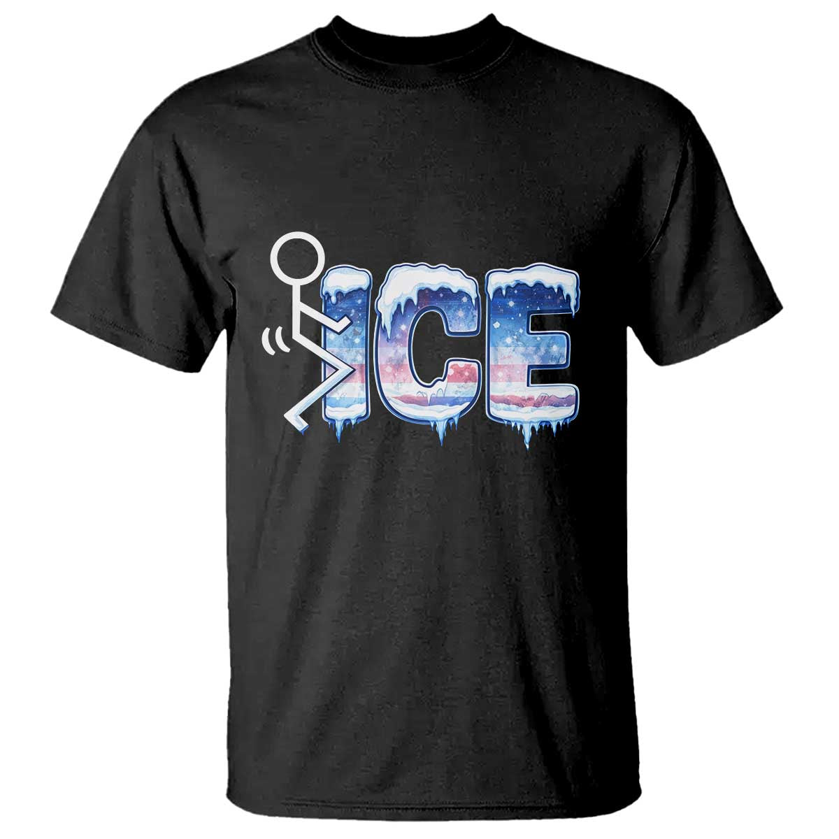 Fck Ice T Shirt Sarcastic Immigration Protest TS10 Black Print Your Wear