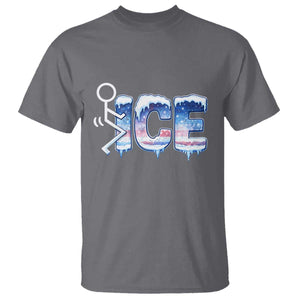 Fck Ice T Shirt Sarcastic Immigration Protest TS10 Charcoal Print Your Wear