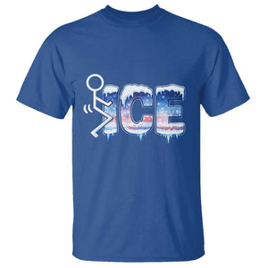 Fck Ice T Shirt Sarcastic Immigration Protest TS10 Royal Blue Print Your Wear