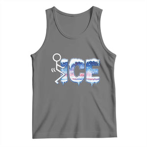 Fck Ice Tank Top Sarcastic Immigration Protest TS10 Black Heather Print Your Wear