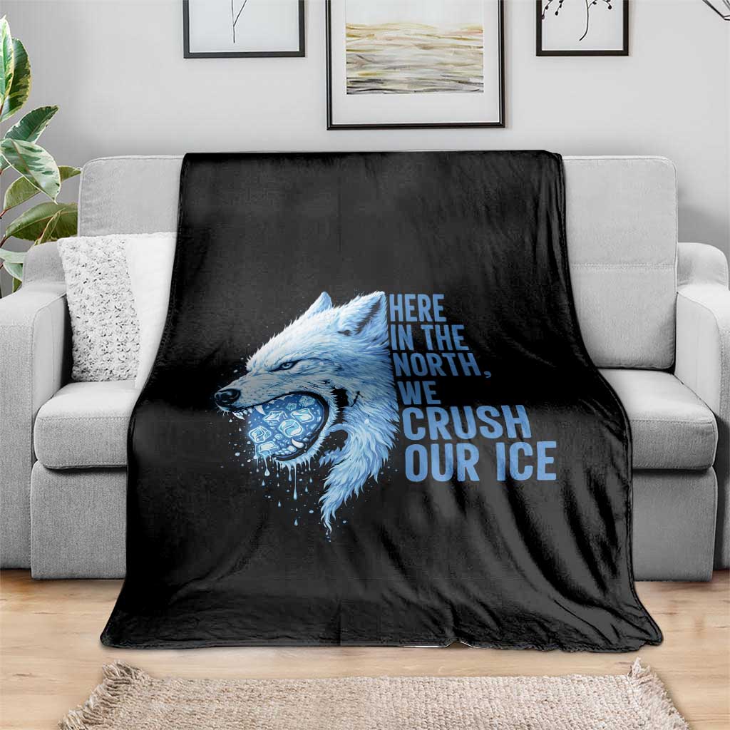Crush Ice Throw Blanket Wolf Human Rights Protest TS10 Print Your Wear