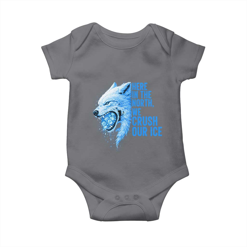 Crush Ice Baby Onesie Wolf Human Rights Protest TS10 Charcoal Print Your Wear