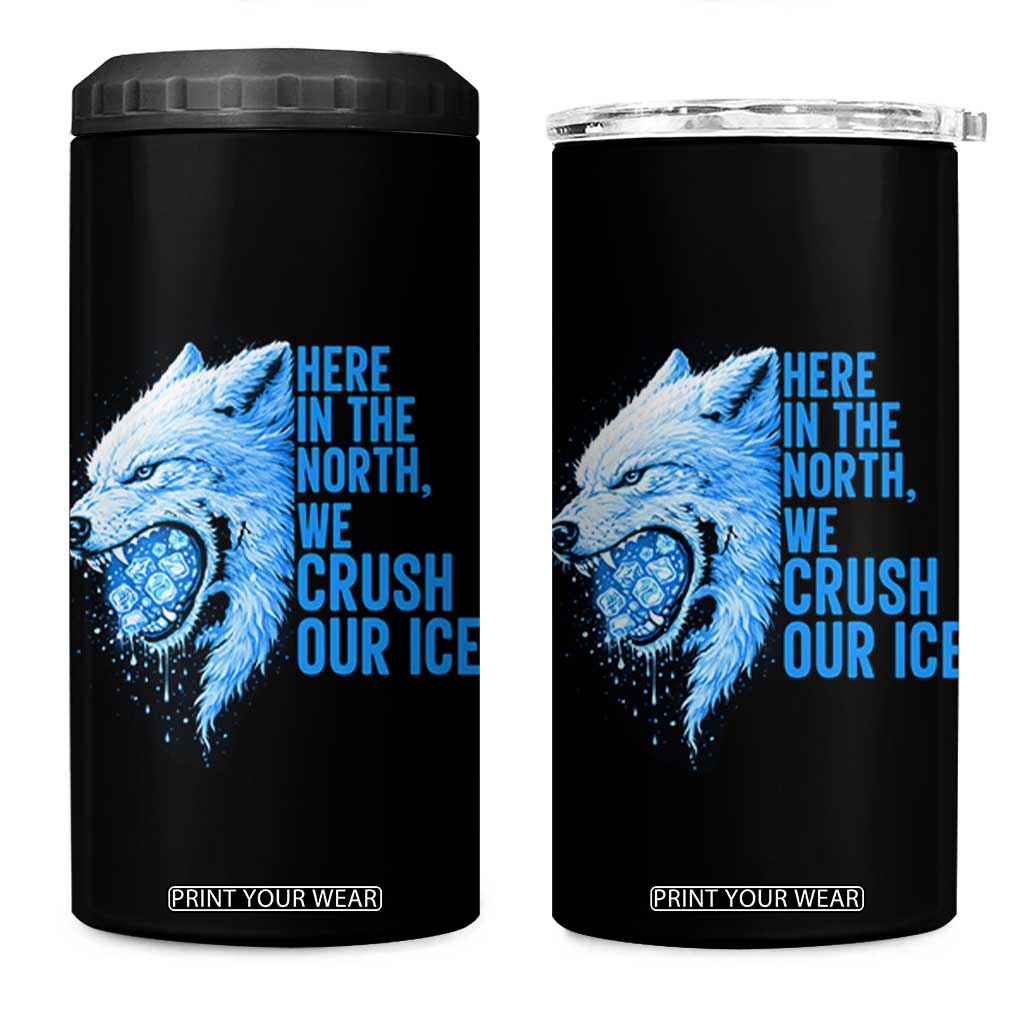 Crush Ice 4 in 1 Can Cooler Tumbler Wolf Human Rights Protest TS10 One Size: 16 oz Black Print Your Wear