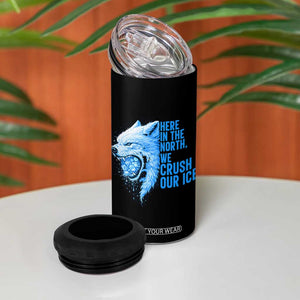 Crush Ice 4 in 1 Can Cooler Tumbler Wolf Human Rights Protest TS10 Print Your Wear