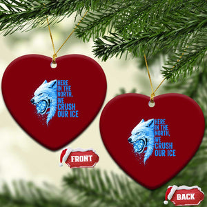 Crush Ice Ceramic Ornament Wolf Human Rights Protest TS10 Print Your Wear