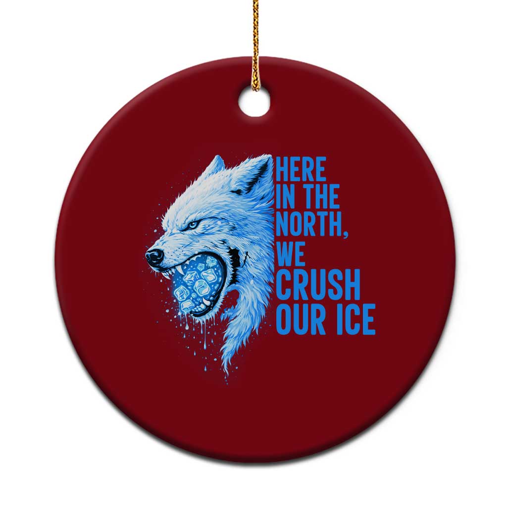 Crush Ice Ceramic Ornament Wolf Human Rights Protest TS10 1pc Red Print Your Wear