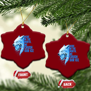 Crush Ice Ceramic Ornament Wolf Human Rights Protest TS10 Print Your Wear