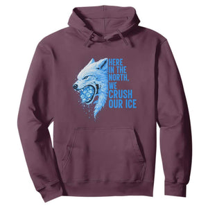 Crush Ice Hoodie Wolf Human Rights Protest TS10 Maroon Print Your Wear