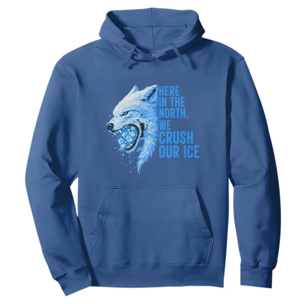 Crush Ice Hoodie Wolf Human Rights Protest TS10 Royal Blue Print Your Wear