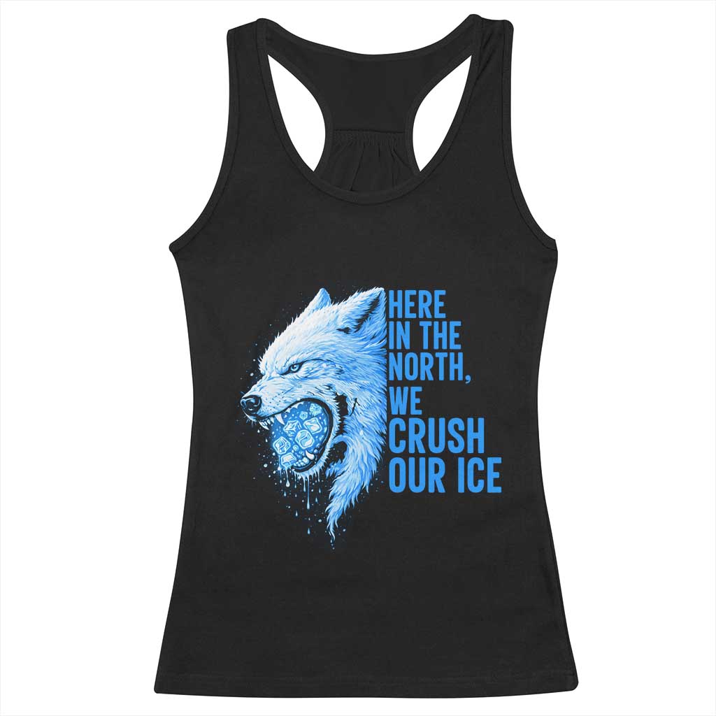 Crush Ice Racerback Tank Top Wolf Human Rights Protest TS10 Black Print Your Wear