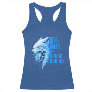 Crush Ice Racerback Tank Top Wolf Human Rights Protest TS10 Royal Blue Print Your Wear