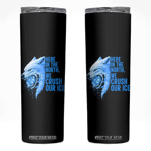 Crush Ice Skinny Tumbler Wolf Human Rights Protest TS10 Black Print Your Wear
