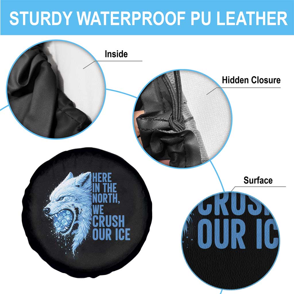 Crush Ice Spare Tire Cover Wolf Human Rights Protest TS10 Print Your Wear