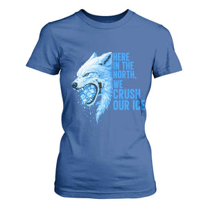 Crush Ice T Shirt For Women Wolf Human Rights Protest TS10 Royal Blue Print Your Wear