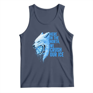 Crush Ice Tank Top Wolf Human Rights Protest TS10 Navy Print Your Wear