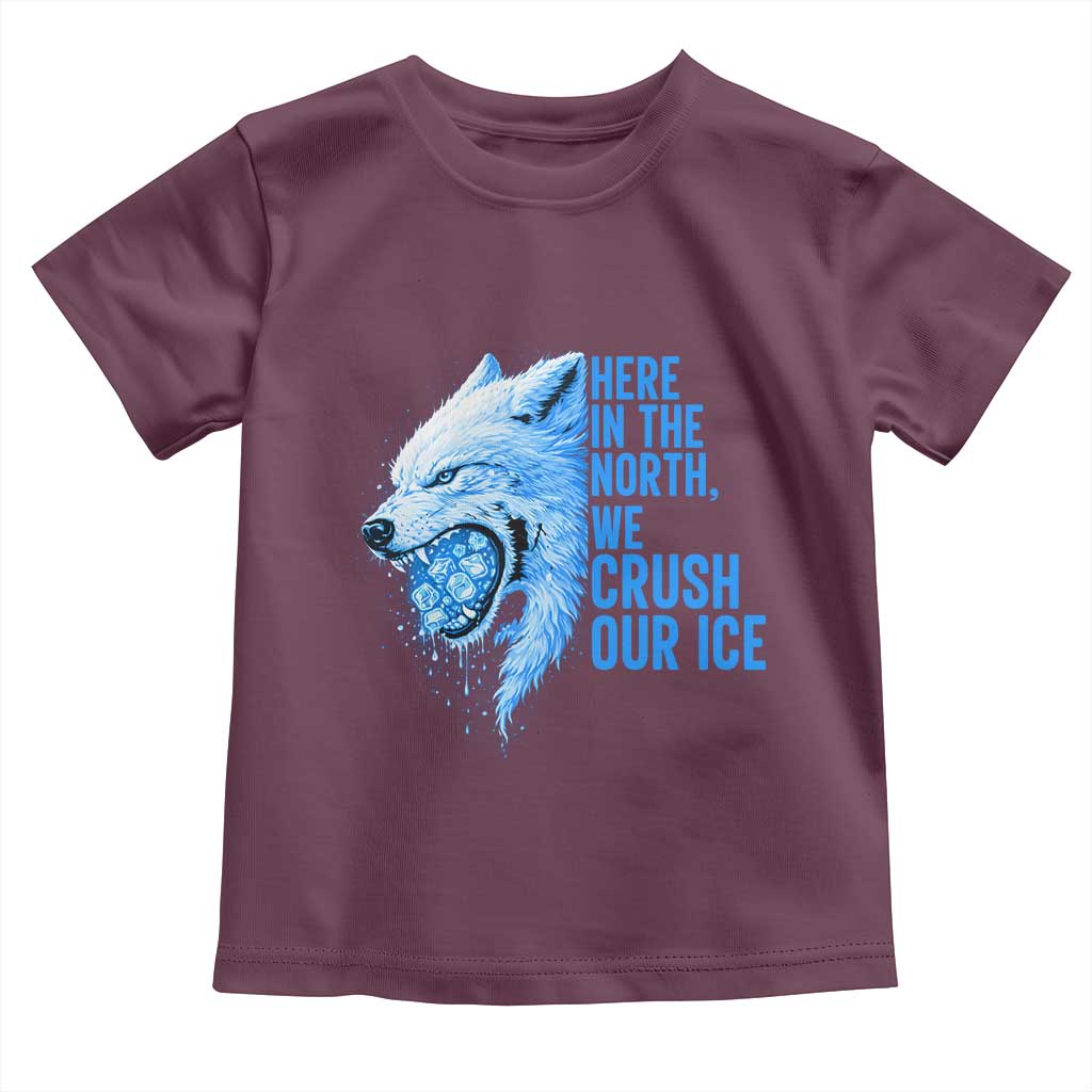 Crush Ice Toddler T Shirt Wolf Human Rights Protest TS10 Maroon Print Your Wear