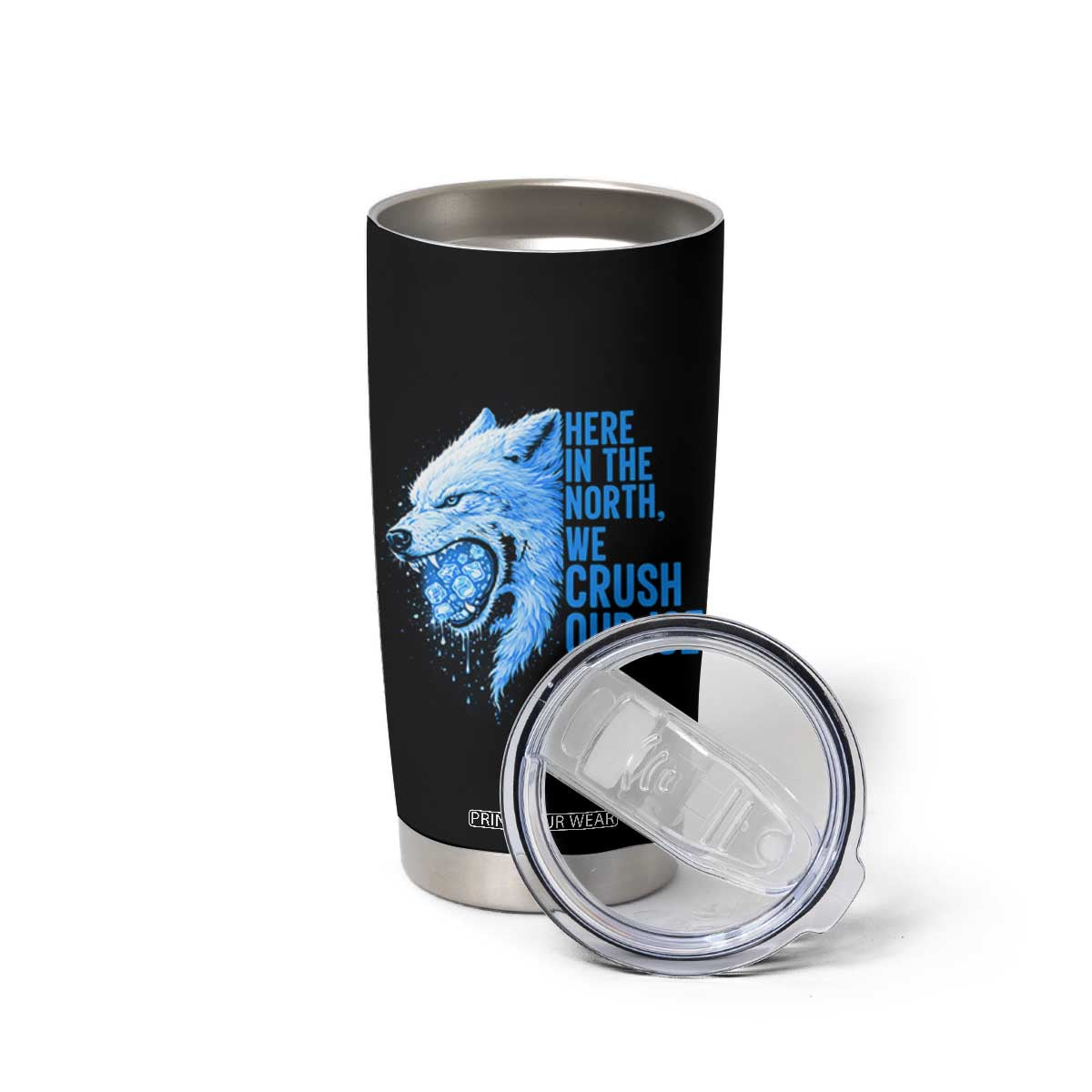 Crush Ice Tumbler Cup Wolf Human Rights Protest TS10 Print Your Wear