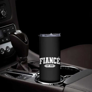 Fiance Est 2026 Skinny Tumbler Future Mr. and Mrs. Boyfriend Engagement Gift TS10 Print Your Wear