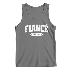 Fiance Est 2026 Tank Top Future Mr. and Mrs. Boyfriend Engagement Gift TS10 Black Heather Print Your Wear