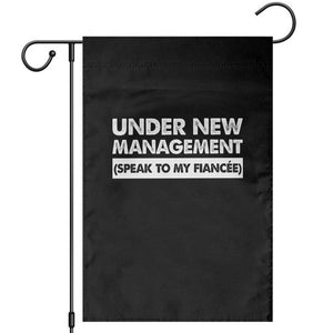 Funny Fiancé Garden Flag Engagement Gift For Fiance Bachelor Party TS10 Black Print Your Wear