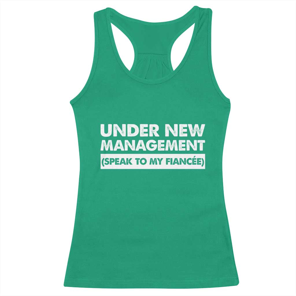 Funny Fiancé Racerback Tank Top Engagement Gift For Fiance Bachelor Party TS10 Irish Green Print Your Wear