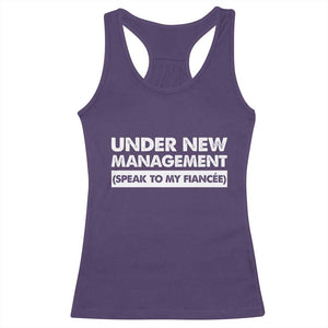 Funny Fiancé Racerback Tank Top Engagement Gift For Fiance Bachelor Party TS10 Purple Print Your Wear