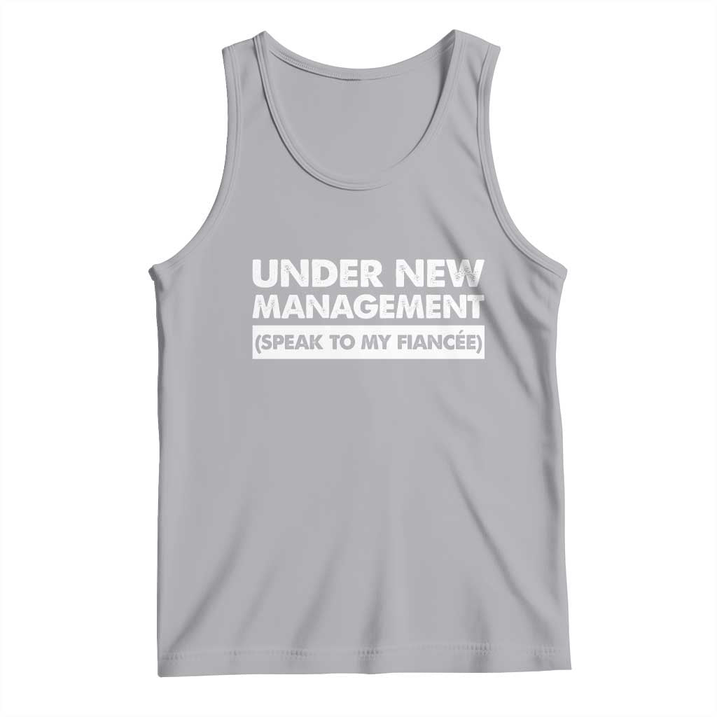 Funny Fiancé Tank Top Engagement Gift For Fiance Bachelor Party TS10 Athletic Heather Print Your Wear