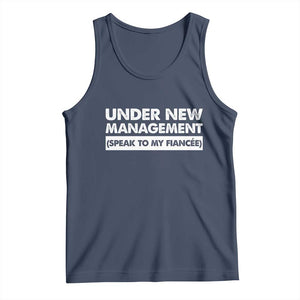 Funny Fiancé Tank Top Engagement Gift For Fiance Bachelor Party TS10 Navy Print Your Wear