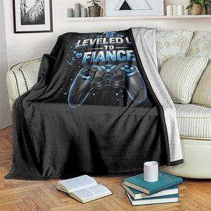 Leveled Up To Fiance Throw Blanket Newly Engaged Gifts For Him Gamer TS10 Print Your Wear