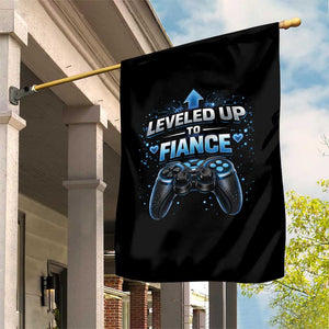 Leveled Up To Fiance Garden Flag Newly Engaged Gifts For Him Gamer TS10 Print Your Wear