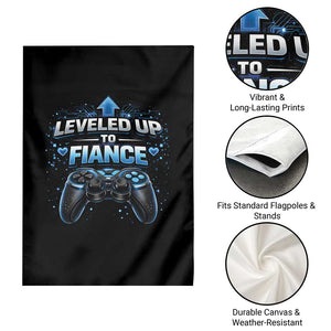 Leveled Up To Fiance Garden Flag Newly Engaged Gifts For Him Gamer TS10 Print Your Wear