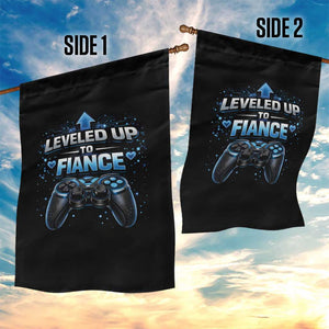 Leveled Up To Fiance Garden Flag Newly Engaged Gifts For Him Gamer TS10 Print Your Wear