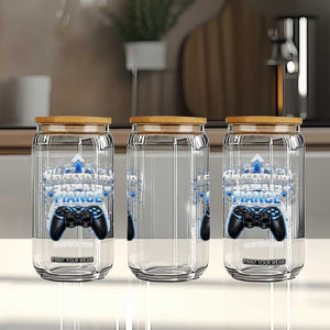 Leveled Up To Fiance Glass Can Newly Engaged Gifts For Him Gamer TS10 Print Your Wear
