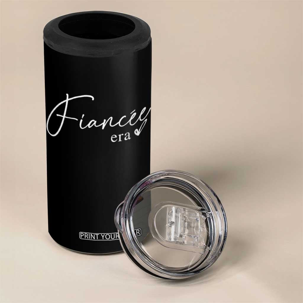Fiancee Era 4 in 1 Can Cooler Tumbler Engaged Bride Bachelorette Outfits TS10 Print Your Wear