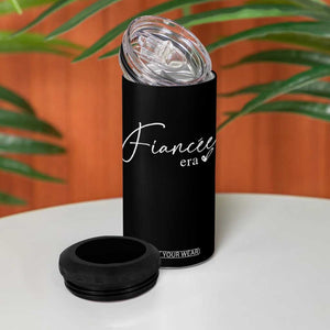 Fiancee Era 4 in 1 Can Cooler Tumbler Engaged Bride Bachelorette Outfits TS10 Print Your Wear