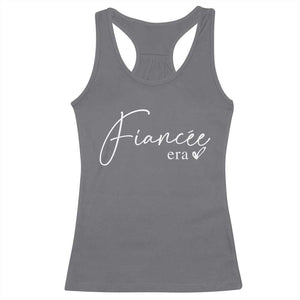 Fiancee Era Racerback Tank Top Engaged Bride Bachelorette Outfits TS10 Charcoal Print Your Wear