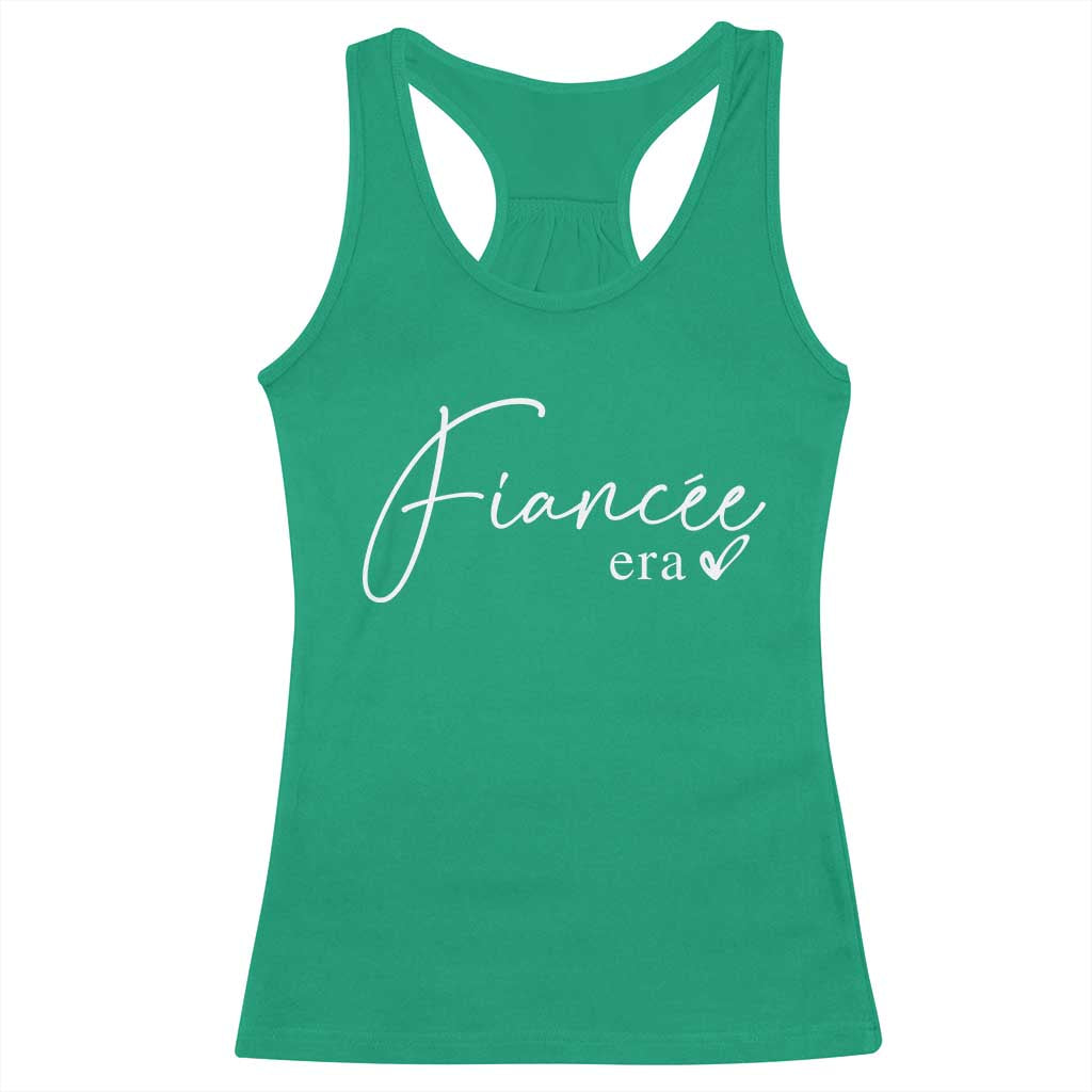 Fiancee Era Racerback Tank Top Engaged Bride Bachelorette Outfits TS10 Irish Green Print Your Wear